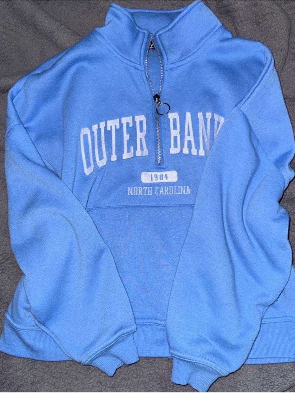 Marshalls Light Blue Outer Banks North Carolina Quarter-Zip Sweatshirt